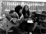 Fasia beim Hungerstreik der Hoesch-Frauen in Dortmund 1981