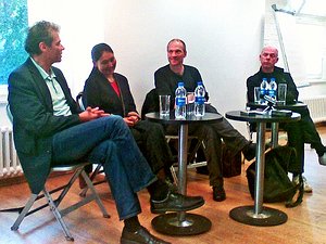 Andreas Freudenberg, Urna Chahar Tugchi, Christian Rath und Dr. Thomas Groß