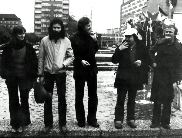 Folkländer ca. 1978. Von links.: G. Lattke, U. Doberenz, J. B. Wolff, M. Wagenbreth, E. Kross