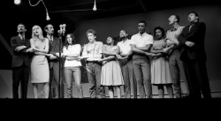 PETER, PAUL AND MARY, JOAN BAEZ, BOB DYLAN, THE FREEDOM SINGERS, PETE SEEGER UND THEODORE BIKEL 1963 * FOTO: JOHN BYRNE COOKE